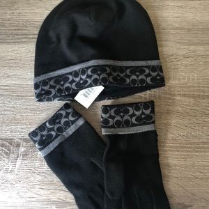 Coach hat and gloves